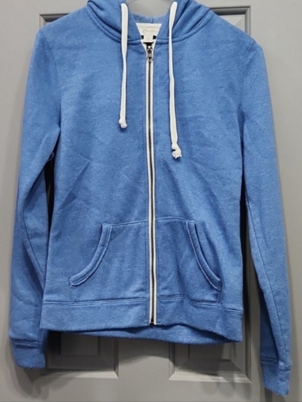 NWOT Curfew Solid Blue Full Zip Hoodie Jacket smal